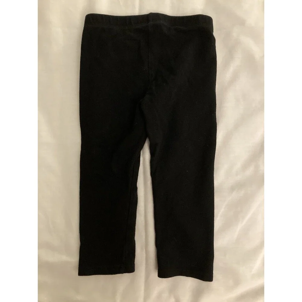 4T Cat & Jack girl clothes - 1 piece pants | solid black theme